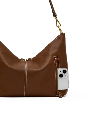 Hammitt Grace Med - Cinnamon Suede/Antique Gold