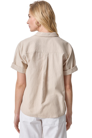 Lilla P Boyfriend Button Down - Bamboo Linen Blend