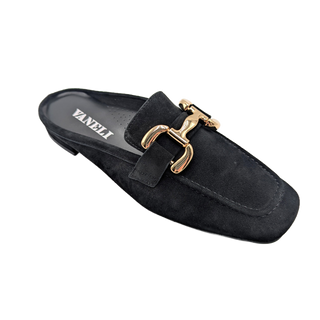 Vaneli Shaine Flat - Black Suede
