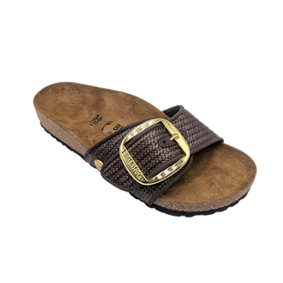 Birkenstock Madrid Big Buckle TEX - Raffia Caraf