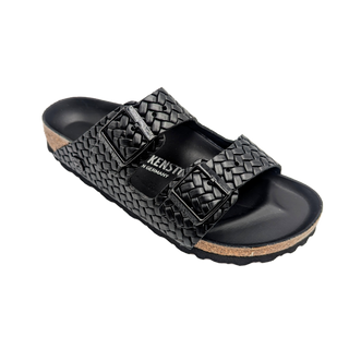 Arizona Woven Embossed Leather - Black
