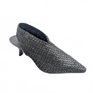 Perky Heel - Black Stretch Straw