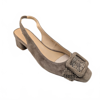 Vaneli Saki Heel - Taupe Suede