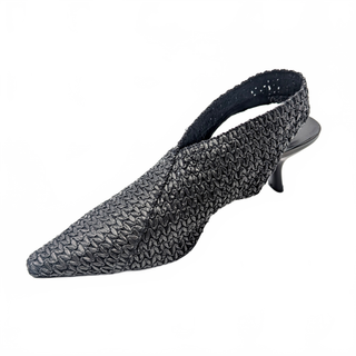 Perky Heel - Black Stretch Straw
