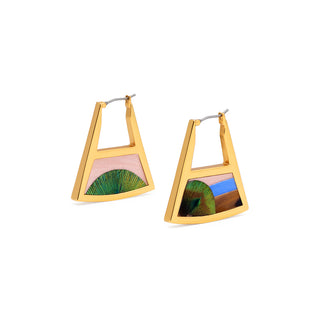 Brackish Double Triangle Hoop Earring - Rachel