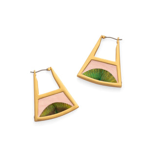 Brackish Double Triangle Hoop Earring - Rachel