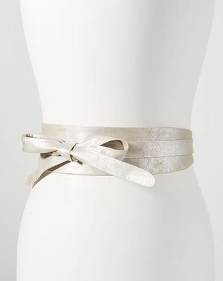 Ada Wrap Belt - Silver Shimmer