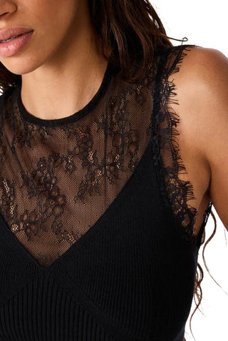 Steve Madden Kourt Sweater Top - Black
