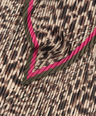Echo Spots on Spots Pleated Diamond - Chocolate