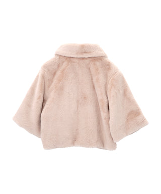 Echo Blair Sheared Mink Faux Fur Jacket - Taupe