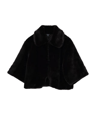 Echo Blair Sheared Mink Faux Fur Jacket - Black