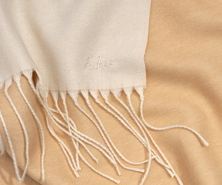 Double Face Scarf - Pebble