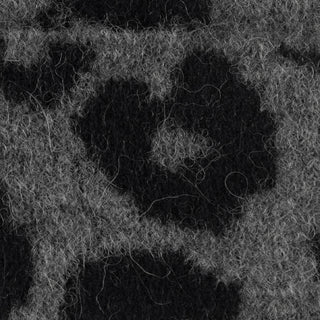 Leopard Jacquard Beanie - Black