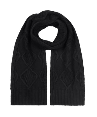 Modernist Block Scarf - Black