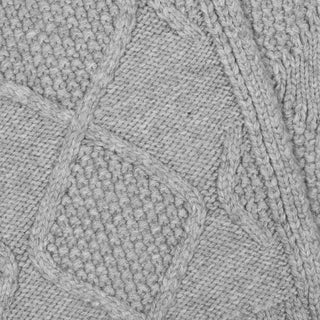Modernist Block Scarf - Grey Heather