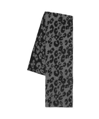 Leopard Jacquard Oblong - Black