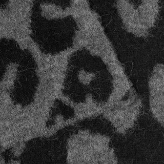 Leopard Jacquard Oblong - Black