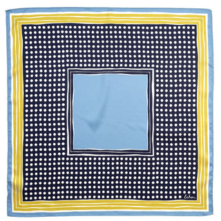 Echo Dotty Silk Bandana - Navy