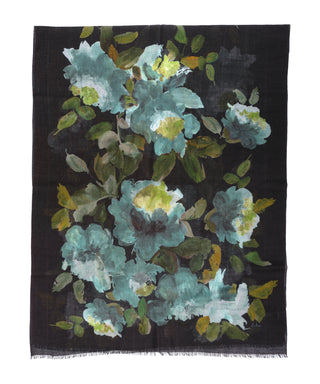 Echo Artsists Floral Wrap - Navy