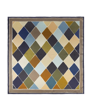 Echo Harlequin Silk Square - Charcoal