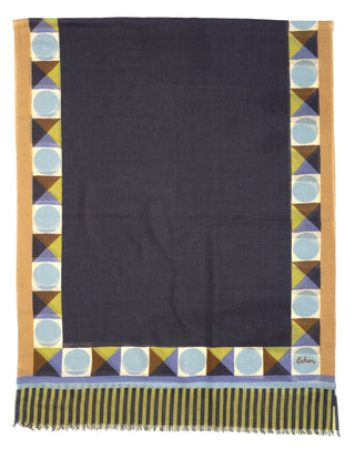 Echo Modernist Geo Wrap - Navy
