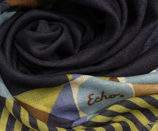 Echo Modernist Geo Wrap - Navy