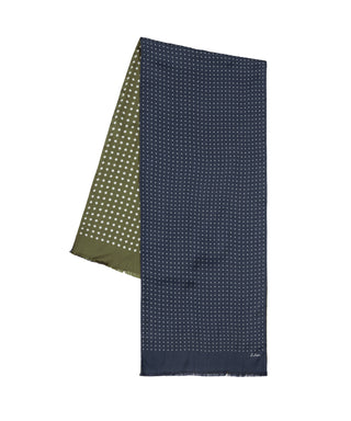 Echo Tubular Dot Scarf - Navy