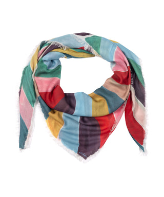 Echo Painted Chevron Square - Multi