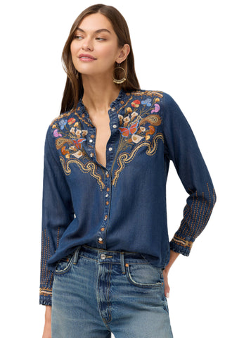 Ruffle Neck Shirt - Durago