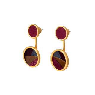 Brackish Bezel Jacket Earring - Alicia
