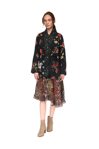 Belted Military Jacket Helena - Black